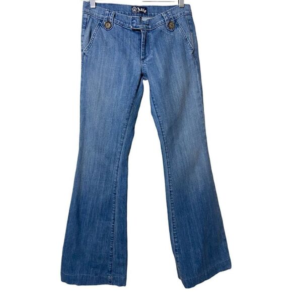 Anlo Boho Light Wash Wide Leg Jeans - Picture 1 of 6